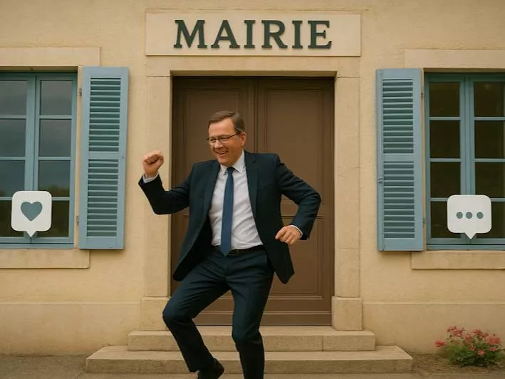 Illustration de l'article 'La mairie devient influenceuse : le maire danse, les volets likent'