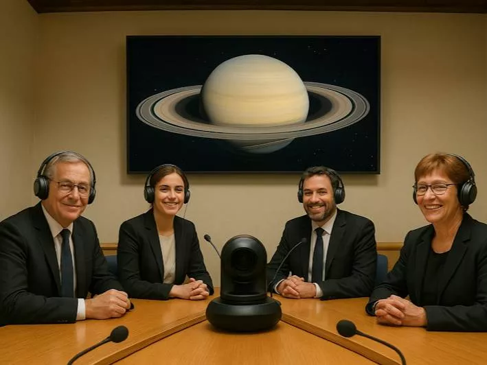 Illustration de l'article 'Le conseil municipal en duplex avec Saturne'